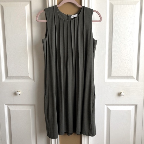 Calvin Klein Dresses & Skirts - CALVIN KLEIN Sleeveless Shift Dress with Pockets Size 4